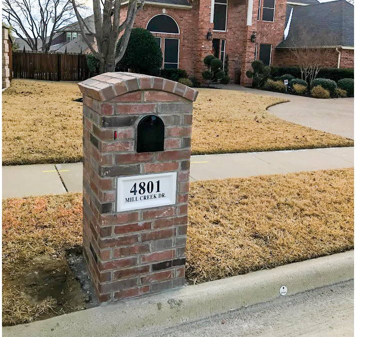 Arched Brick Mailbox in Frisco, TX - Dallas masonry portfolio